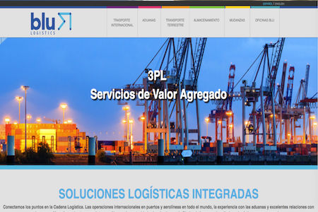 sitio web blu logistics